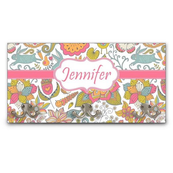 Custom Wild Garden Wall Mounted Coat Rack (Personalized)