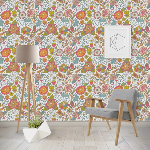 Custom Wild Garden Wallpaper & Surface Covering
