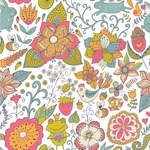 Wild Garden Wallpaper & Surface Covering (Water Activated 24"x 24" Sample)