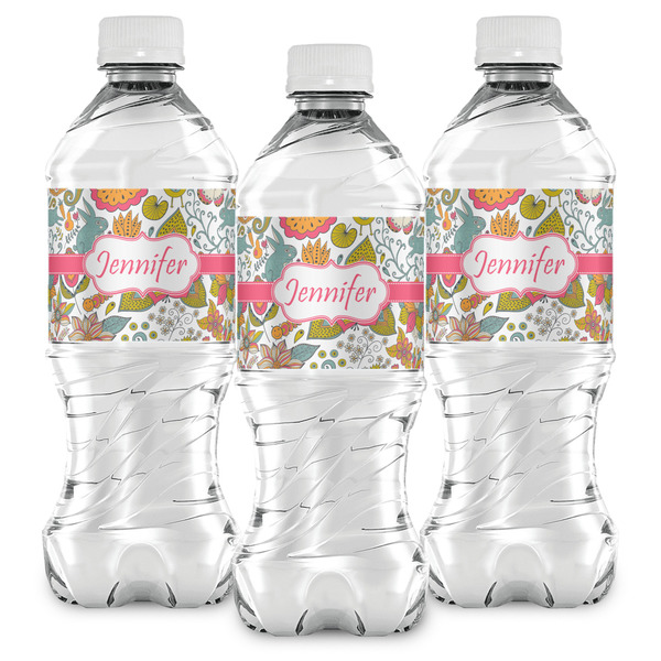 Wild Garden Water Bottle Labels - Front View