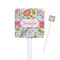 Wild Garden Square Plastic Stir Sticks - Single Sided (Personalized)