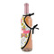 Wild Garden Wine Bottle Apron - DETAIL WITH CLIP ON NECK