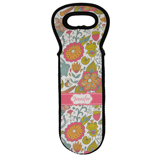 Custom Wild Garden Wine Tote Bag (Personalized)