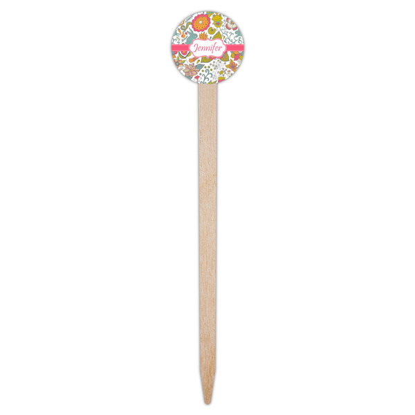 Wild Garden Wooden 6" Food Pick - Round - Single Pick