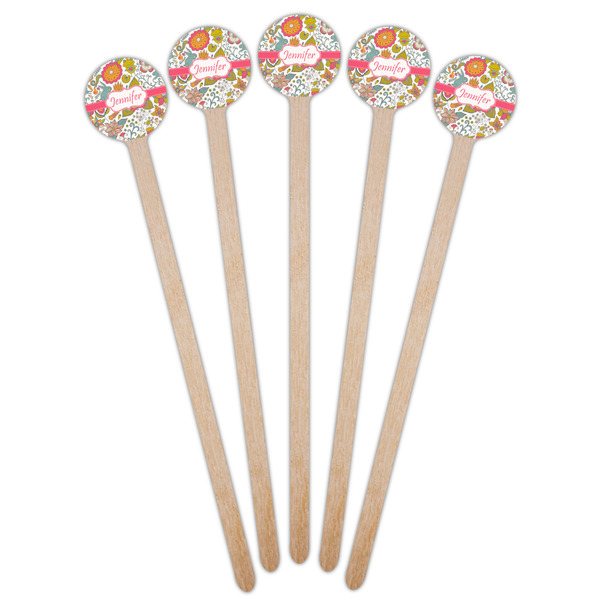Wild Garden Wooden 6" Stir Stick - Round - Fan View