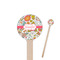 Wild Garden 7.5" Round Wooden Stir Sticks - Double Sided (Personalized)