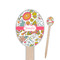 Wild Garden Oval Wooden Food Picks - Single Sided (Personalized)