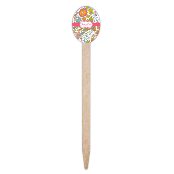 Wild Garden Wooden Food Pick - Oval - Single Pick