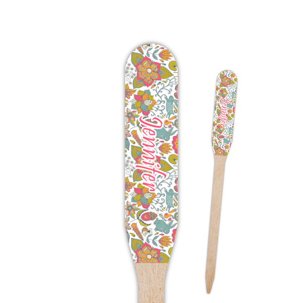Custom Wild Garden Paddle Wooden Food Picks (Personalized)