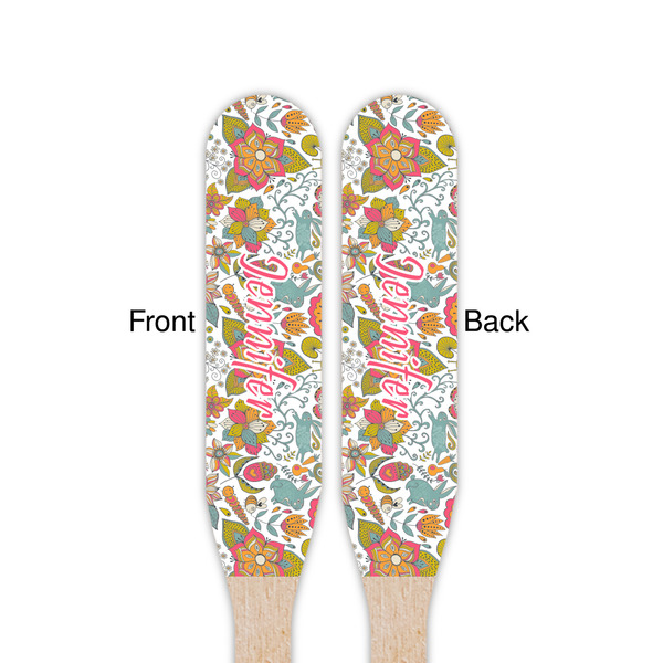 Wild Garden Wooden Food Pick - Paddle - Double Sided - Front & Back