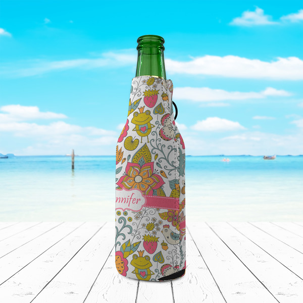 Wild Garden Zipper Bottle Cooler - LIFESTYLE