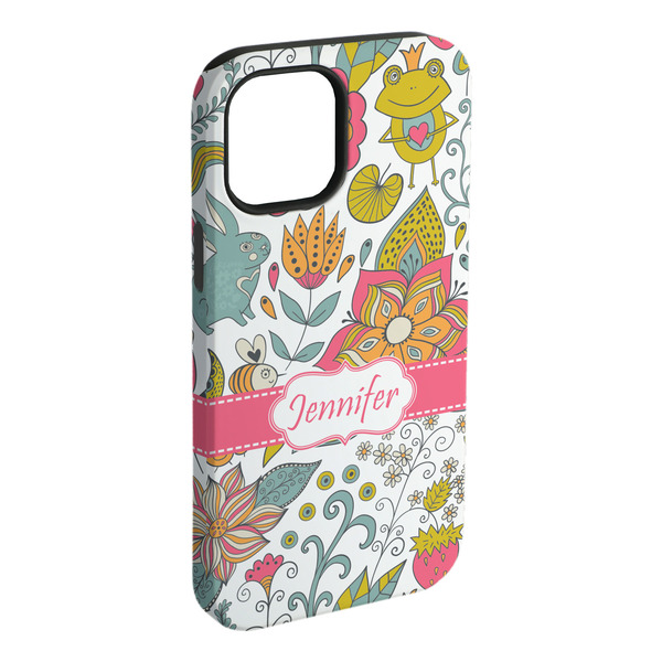 Custom Wild Garden iPhone Case - Rubber Lined (Personalized)
