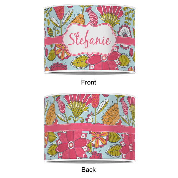 Wild Flowers 12" Drum Lampshade - APPROVAL (Poly Film)