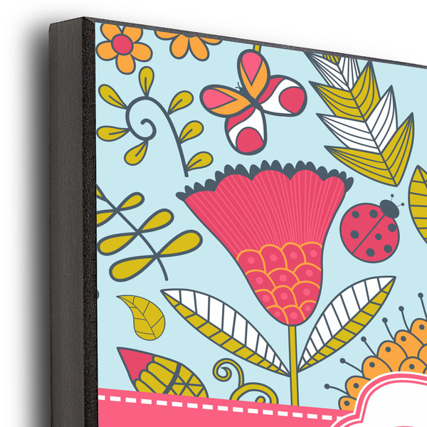 Wild Flowers 12x12 Wood Print - Closeup