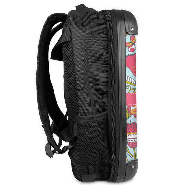 Wild Flowers 13" Hard Shell Backpacks - Side View