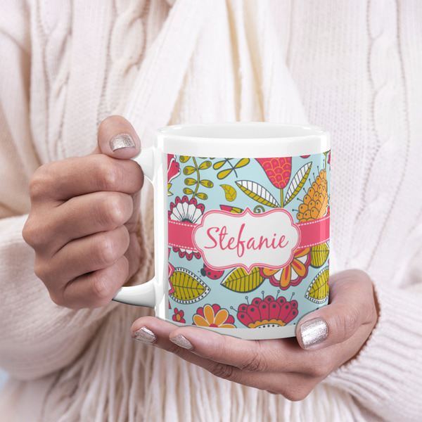 Wild Flowers 20oz Coffee Mug - LIFESTYLE