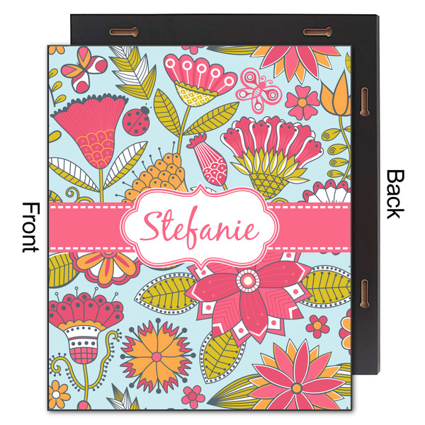 Wild Flowers 20x24 Wood Print - Front & Back View