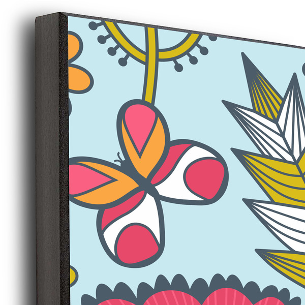 Wild Flowers 20x30 Wood Print - Closeup