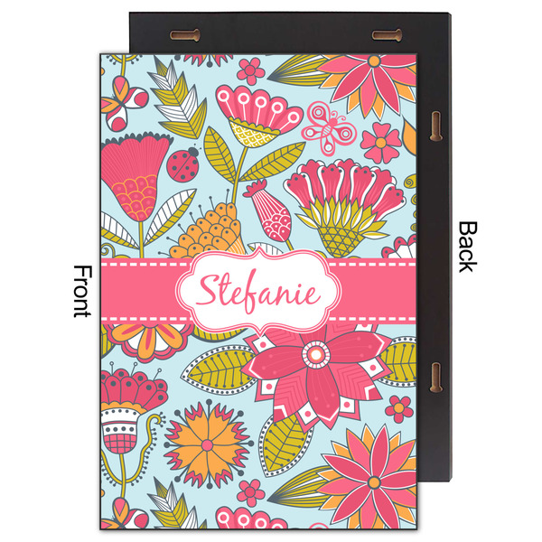 Wild Flowers 20x30 Wood Print - Front & Back View