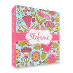 Wild Flowers 3 Ring Binder - Full Wrap - 2" (Personalized)