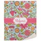 Wild Flowers Sherpa Throw Blanket - 60"x80" (Personalized)