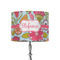 Wild Flowers 8" Drum Lampshade - ON STAND (Fabric)