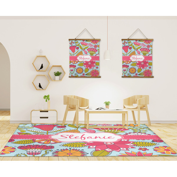Wild Flowers 8'x10' Indoor Area Rugs - IN CONTEXT