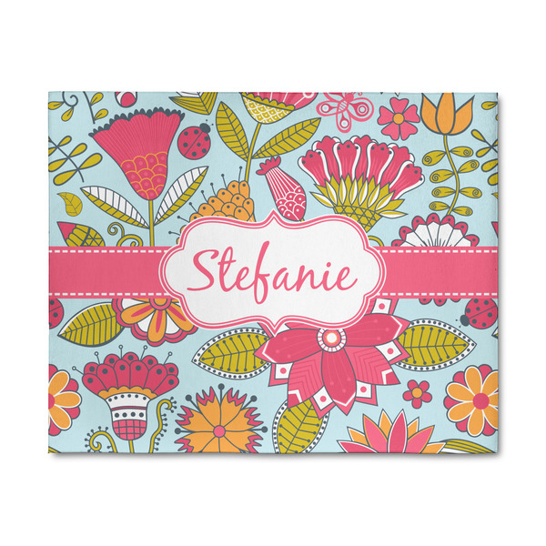 Custom Wild Flowers 8' x 10' Patio Rug (Personalized)