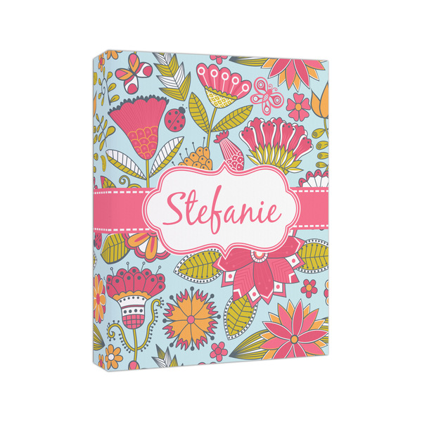 Wild Flowers 8x10 - Canvas Print - Angled View