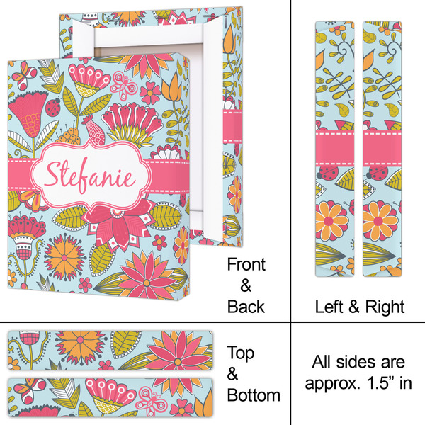 Wild Flowers 8x10 - Canvas Print - Approval