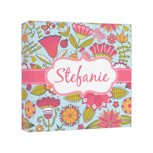 Custom Wild Flowers Canvas Print - 8x8 (Personalized)