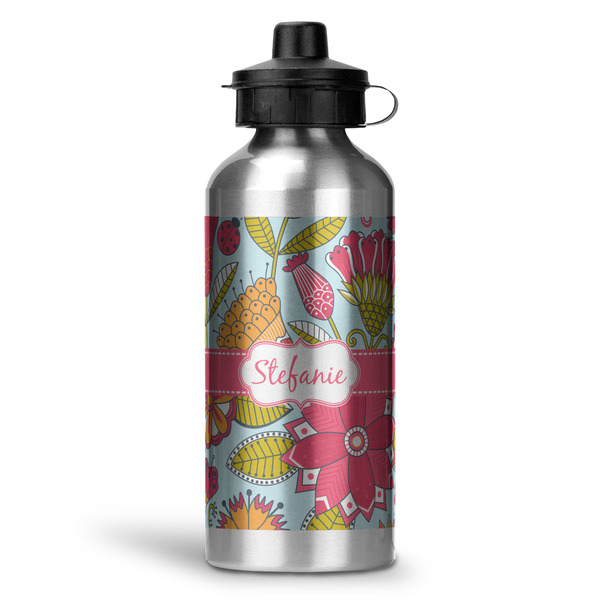 Custom Wild Flowers Water Bottles - 20 oz - Aluminum (Personalized)