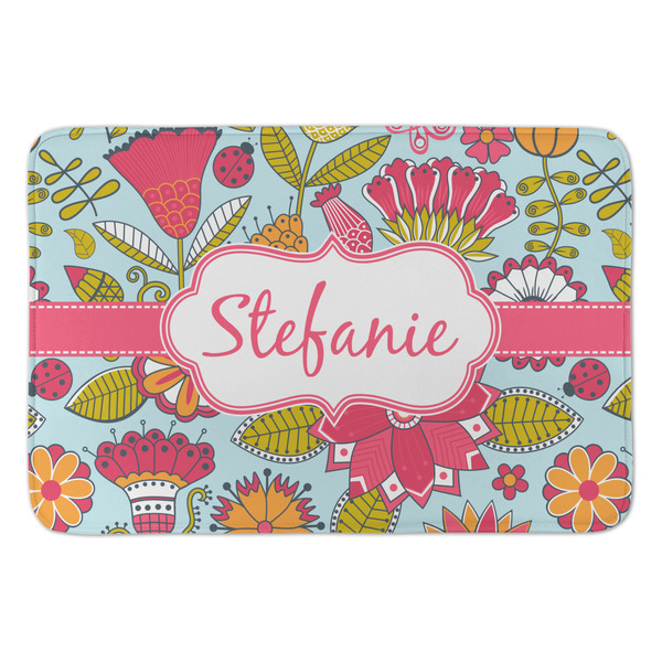 Custom Wild Flowers Anti-Fatigue Kitchen Mat (Personalized)