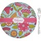 Wild Flowers 8" Glass Appetizer / Dessert Plates - Single or Set (Personalized)