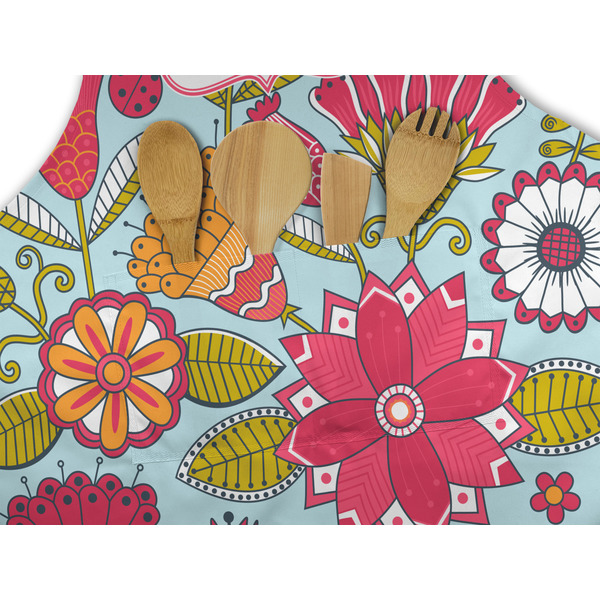 Wild Flowers Apron - Pocket Detail with Props