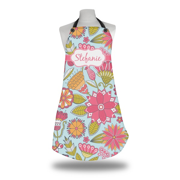 Wild Flowers Apron on Mannequin