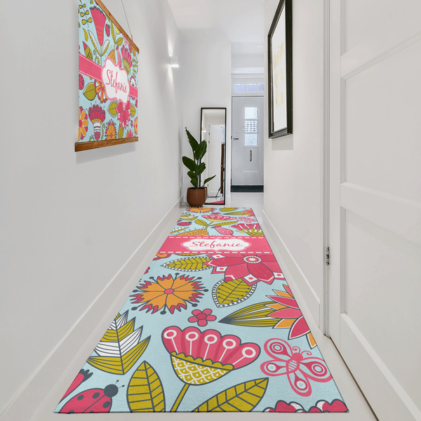 Wild Flowers Area Rug Sizes - In Context (vertical)