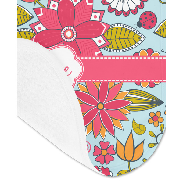 Wild Flowers Baby Bib - AFT detail