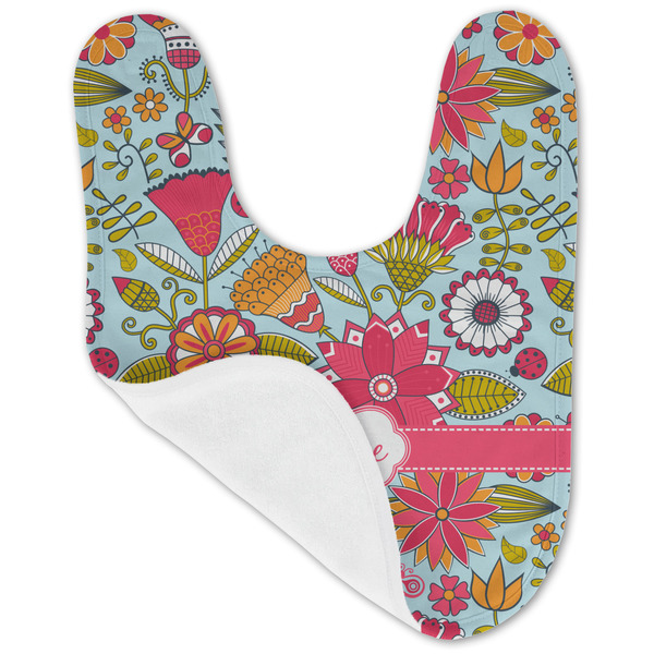 Wild Flowers Baby Bib - AFT folded