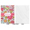 Wild Flowers Baby Blanket (Single Side - Printed Front, White Back)