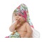 Wild Flowers Baby Hooded Towel on Child