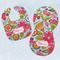 Wild Flowers Baby Bib & Burp Set w/ Name or Text