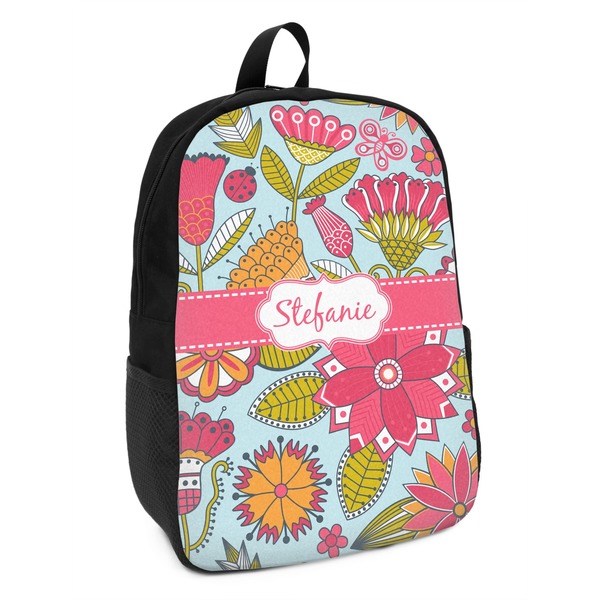 Custom Wild Flowers Kids Backpack (Personalized)