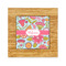 Wild Flowers Bamboo Trivet with 6" Tile - FRONT