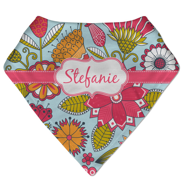 Custom Wild Flowers Bandana Bib (Personalized)
