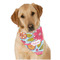 Wild Flowers Dog Bandana Scarf w/ Name or Text