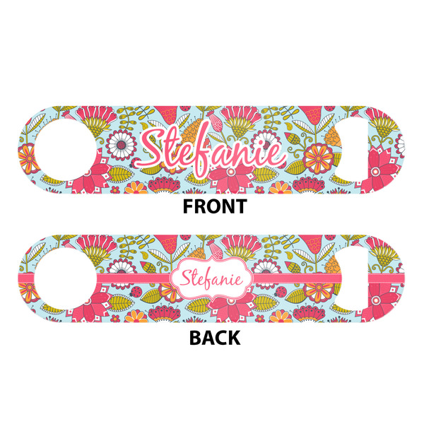 Wild Flowers Bar Bottle Opener - White - Approval