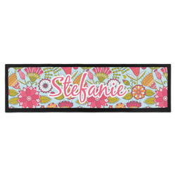 Wild Flowers Bar Mat - Large (Personalized)