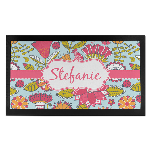 Wild Flowers Bar Mat - Small - FRONT