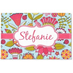 Wild Flowers Woven Mat (Personalized)